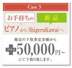Case3@莝̃sAmViShigeruKawaiցBK̉荸zAvX50,000~`ɂĉv܂B